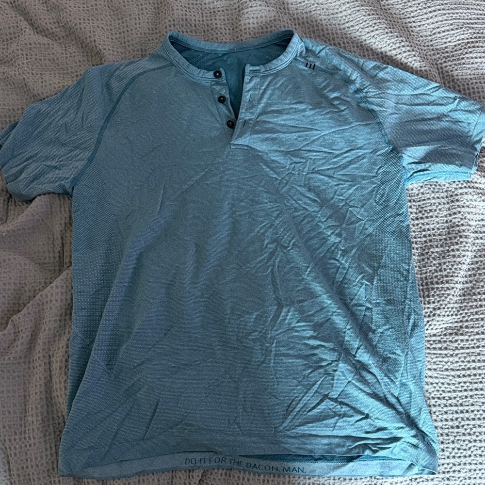 lululemon athletica Casual Blue Button Down Shirt